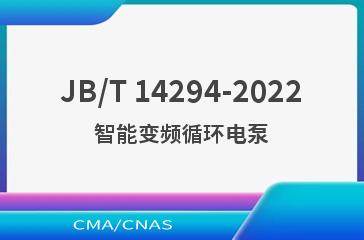 JB/T 14294-2022智能变频循环电泵