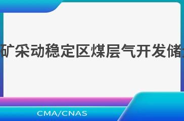 NB/T 10852—2021煤矿采动稳定区煤层气开发储量评估和片区优选方法
