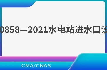 NB/T 10858—2021水电站进水口设计规范