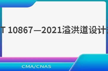 NB/T 10867—2021溢洪道设计规范
