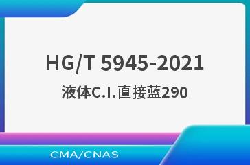 HG/T 5945-2021液体C.I.直接蓝290