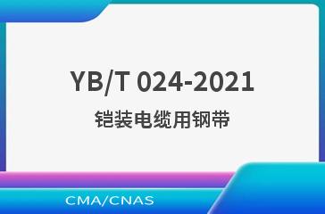 YB/T 024-2021铠装电缆用钢带