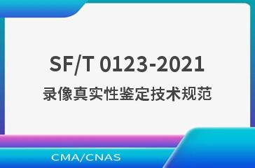 SF/T 0123-2021录像真实性鉴定技术规范