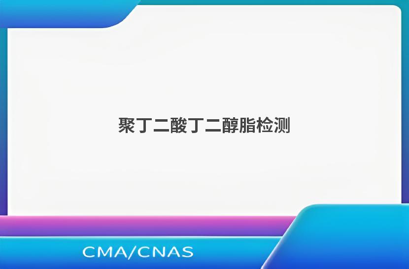聚丁二酸丁二醇脂检测