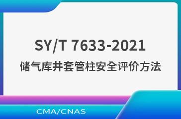 SY/T 7633-2021储气库井套管柱安全评价方法