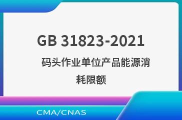 GB 31823-2021    码头作业单位产品能源消耗限额
