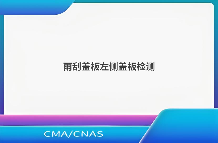 雨刮盖板左侧盖板检测